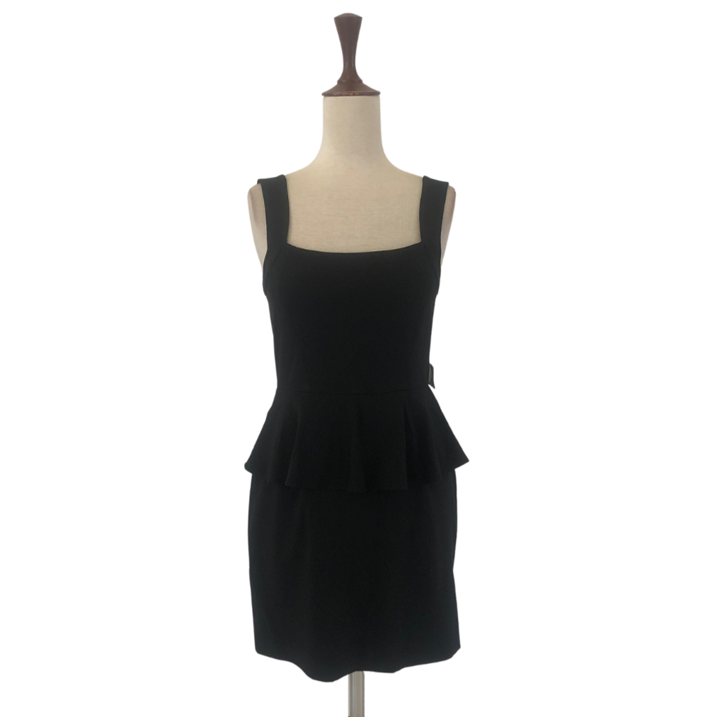 Forever 21 Black Peplum Sleeveless Dress Brand New