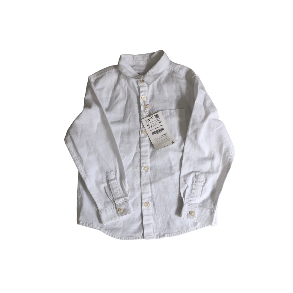 ZARA White Collared Shirt (4-5 years) | Brand New |