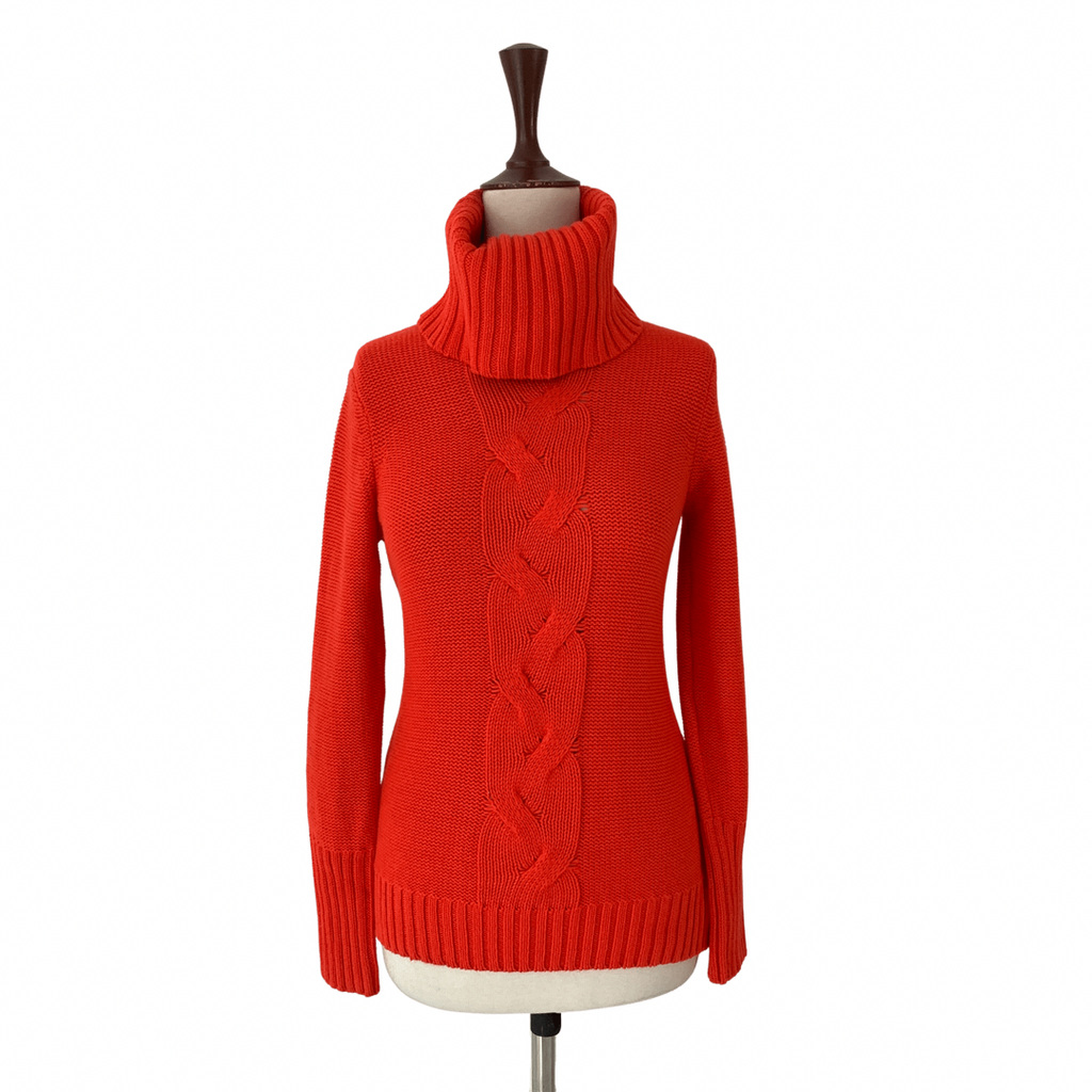 Gap Orange Cable Knit Turtleneck Sweater | Brand New |