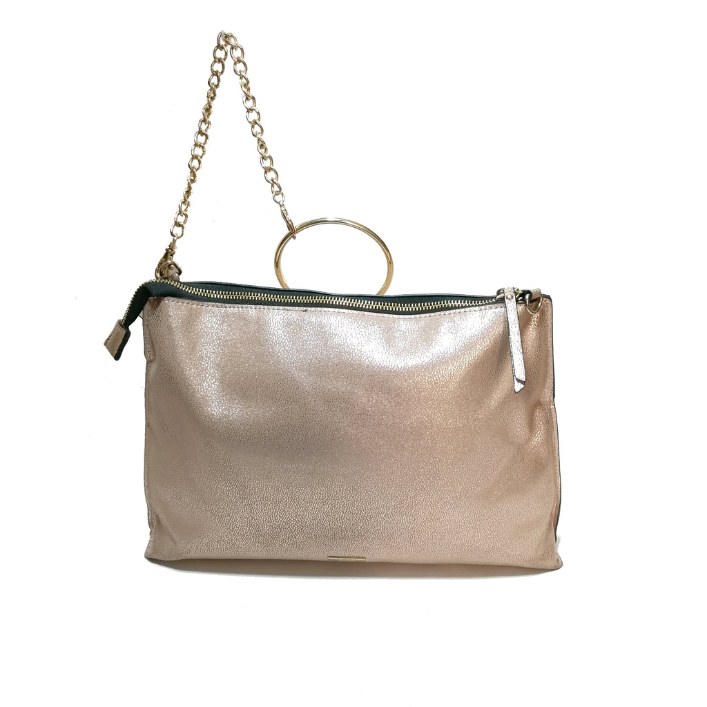 ALDO Rose Gold Pebbled Leather Bag | Like New |