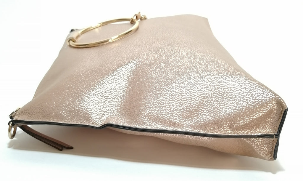 ALDO Rose Gold Pebbled Leather Bag | Like New |