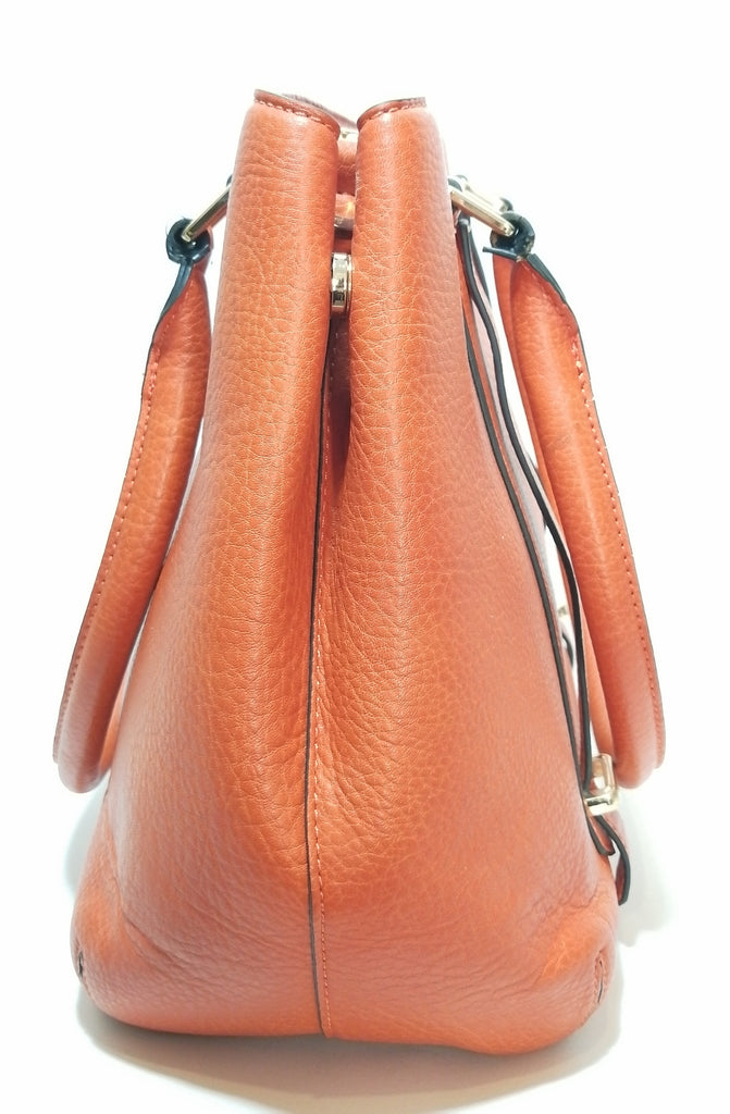 DUNE Orange Pebbled Leatherette Satchel | Pre Loved |