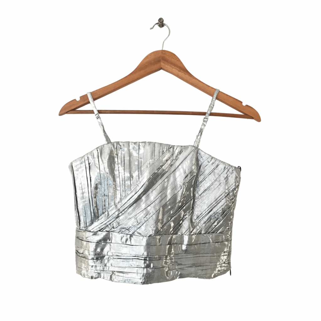 ZARA Silver Crop Top | Like New |