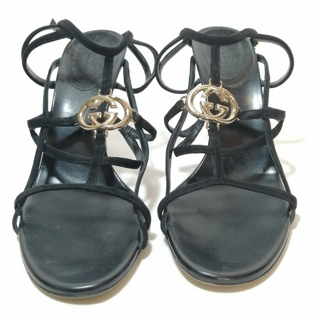 Gucci Black Leather Lifford Cage Platform Sandals Size 39 Gucci | TLC