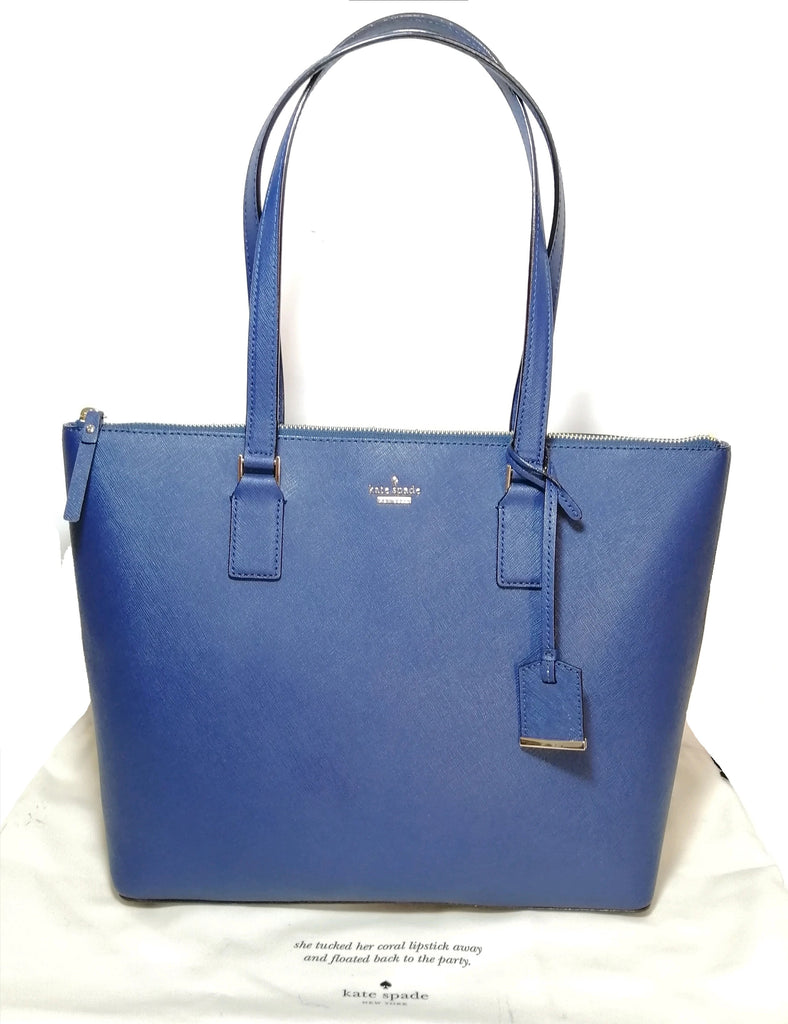 Kate Spade Navy Blue Textured Leather Shoulder Bag | Like New ...