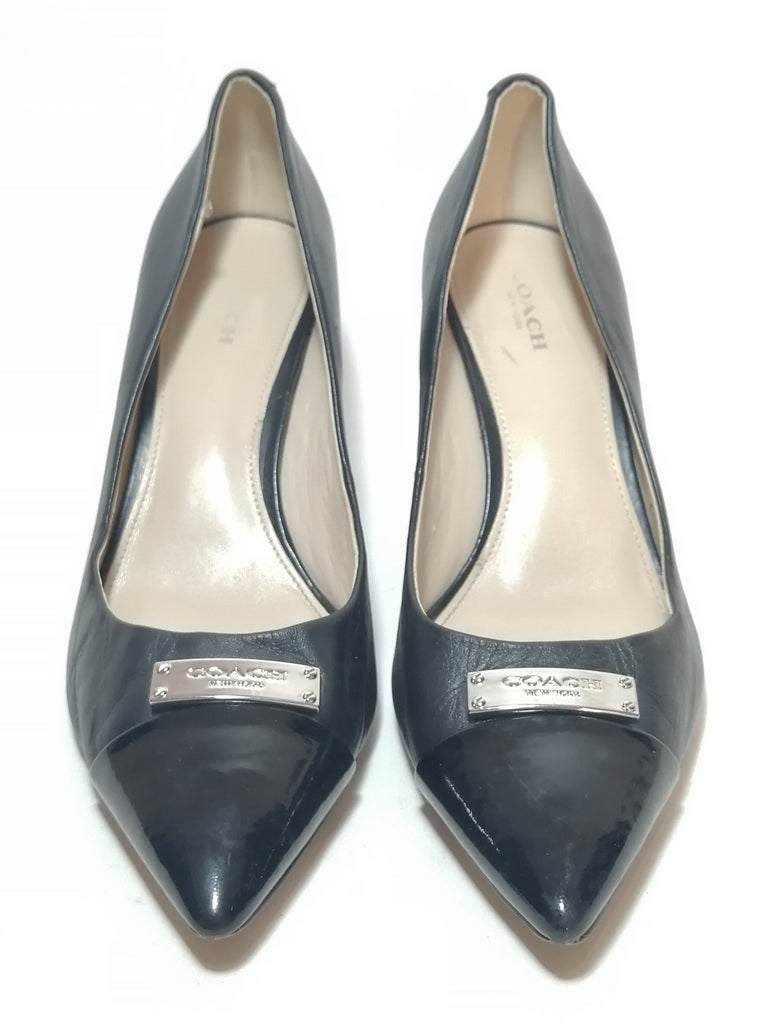 Coach Zan Black Leather Pumps | Pre Loved | | Secret Stash