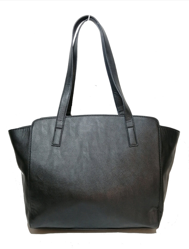 Nine West Black with Grey & White Snakeskin Pocket Tote