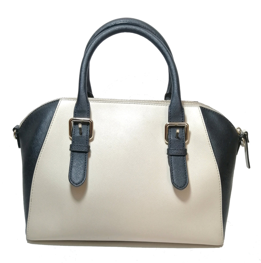 Kate Spade Cream & Black Leather Tote