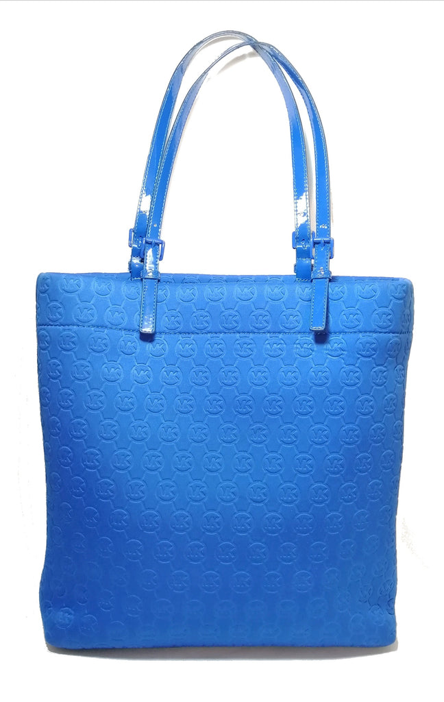 Michael Kors Monogram Cobalt Blue Tote