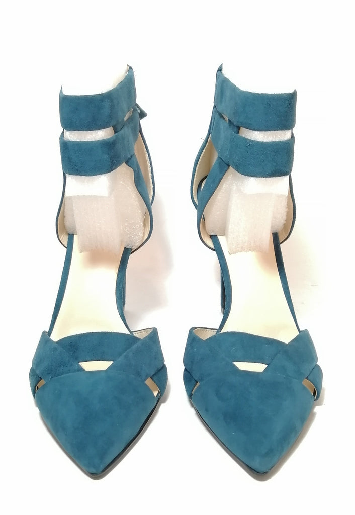 Nine West Teal Blue Suede Heels | Like New | | Secret Stash