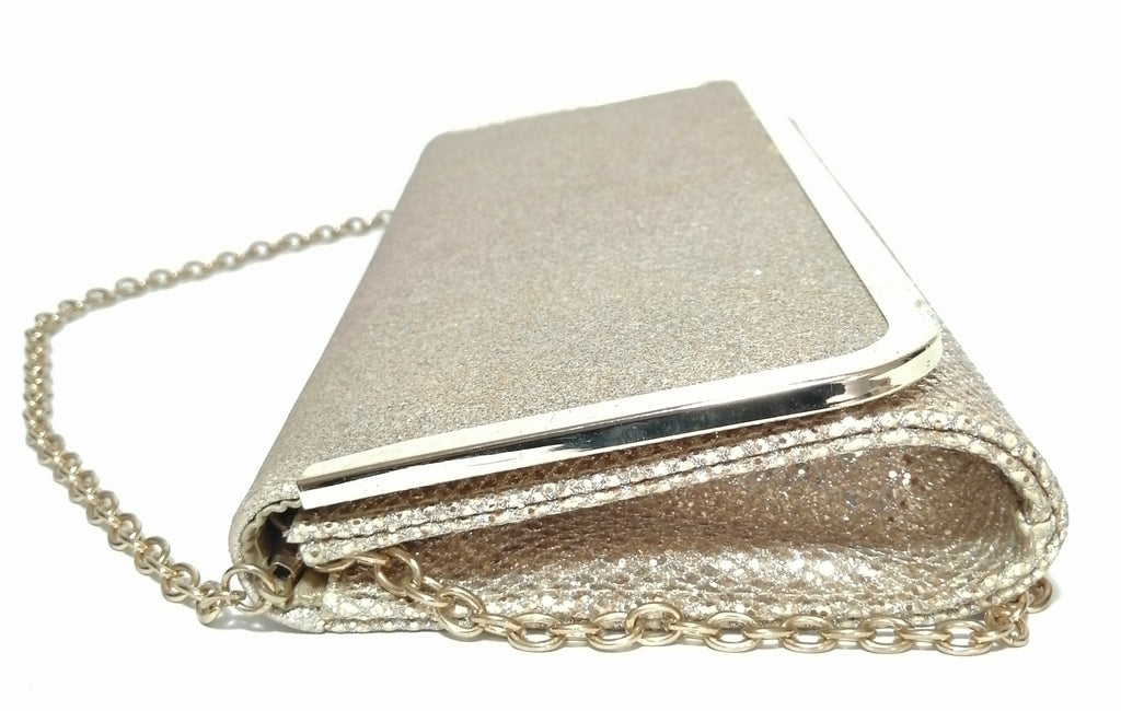 ALDO Gold Glitter Clutch