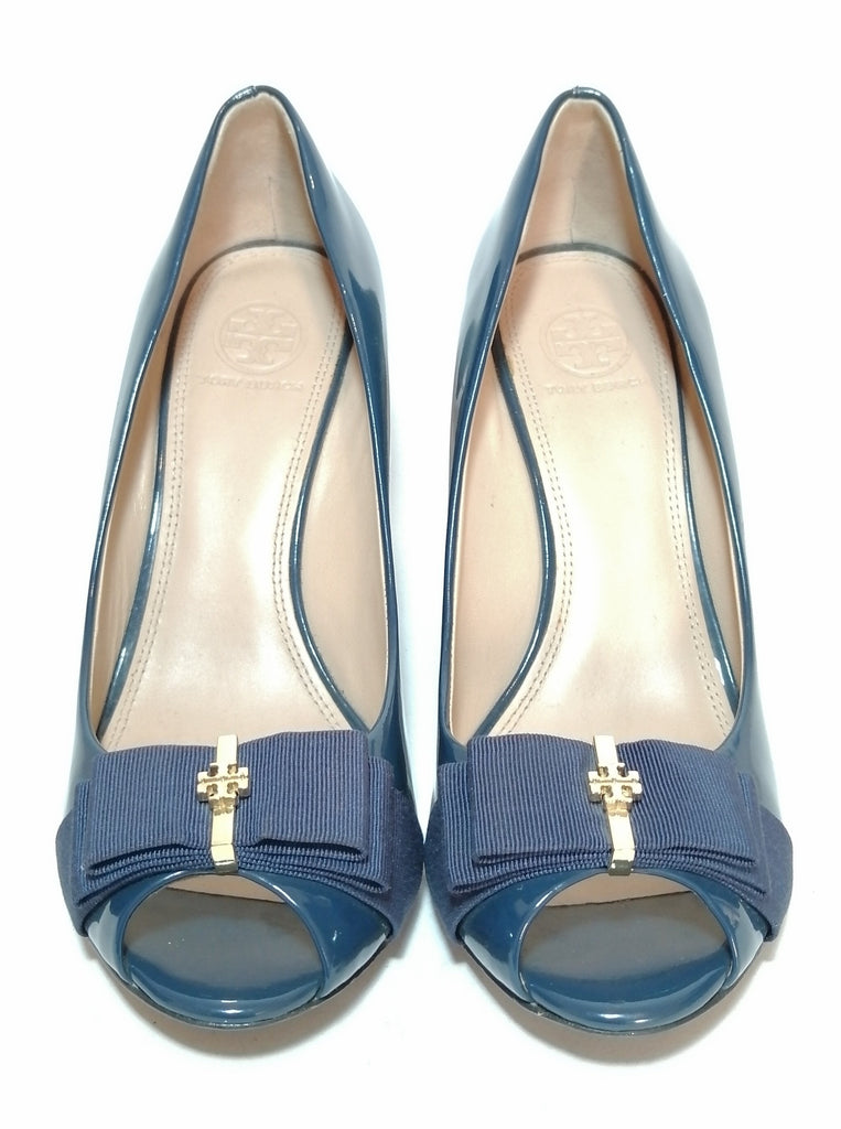 Tory Burch Navy Patent TRUDY Wedges | Gently Used | | Secret Stash