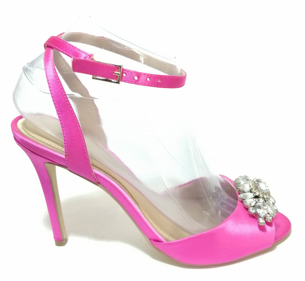 Jewel by Badgley Mischka Pink 'Hayden' Ankle Strap Heels