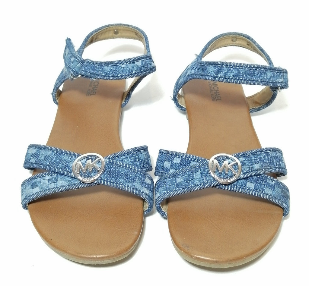 Michael Kors Blue Denim Flat Sandals