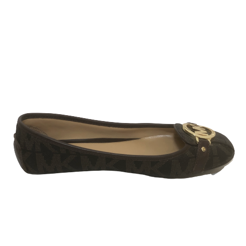 Michael Kors Brown Monogram 'Fulton' Loafers | Gently Used |