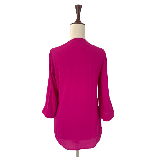 Atmosphere Fuschia Zip Top | Pre Loved |