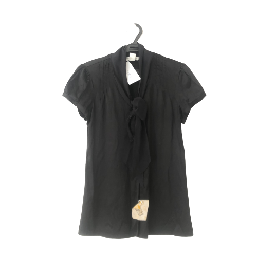 White House Black Market Black Button Down Shirt