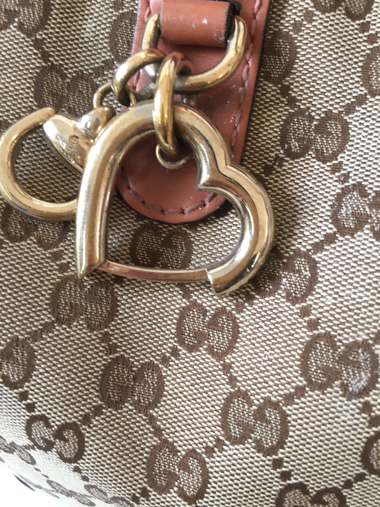 Gucci GG Canvas Charm Tote Bag