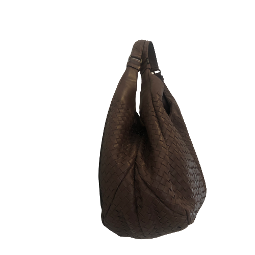 Bottega Veneta Brown Leather 'Campana' Hobo Shoulder Bag | Gently Used |