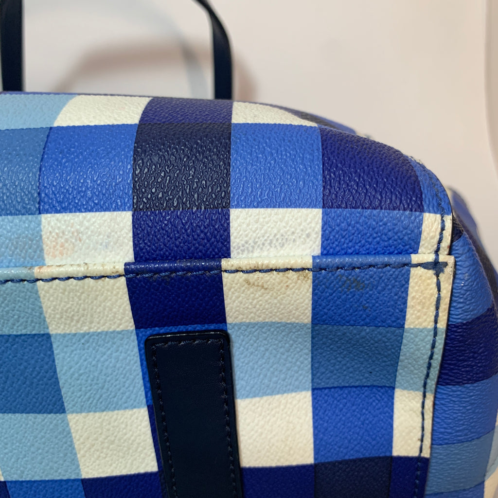 kate spade blue elise berry street purse, checkered pattern | eBay