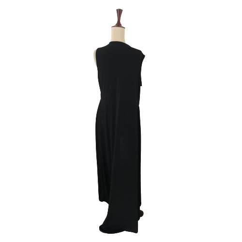 C Black Sleeveless Open Long Jacket | Gently Used |