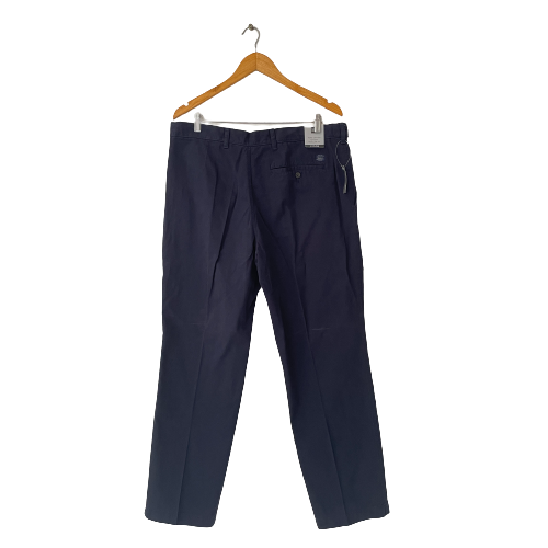 Marks & Spencer Men's Navy Cotton Pants | Brand New |