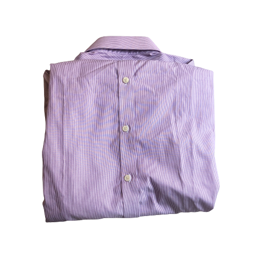 Hawes & Curtis Purple Striped Slim Fit Collared Shirt | Brand New |