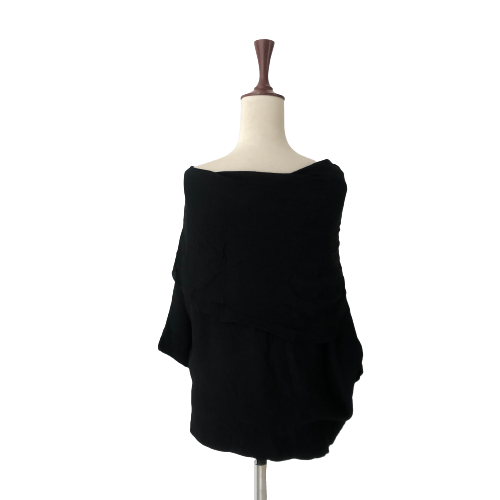 Misha Lakhani Black Chiffon Top | Gently Used |