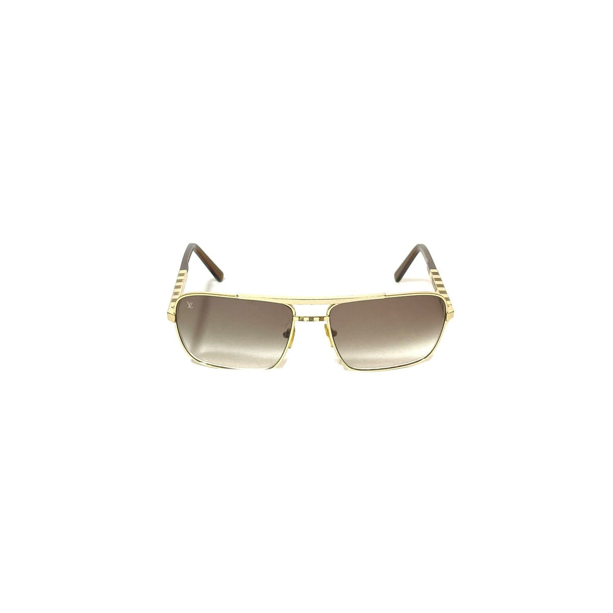 Louis Vuitton Attitude Sunglasses Gold Acetate & Metal. Size U