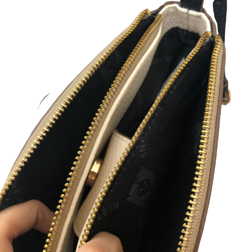 Anne Klein Beige and Black Crossbody Bag | Gently Used |