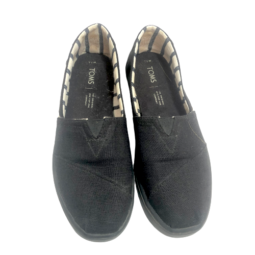 TOMS Black Heritage Canvas Cup Sole Shoes | Pre Loved |