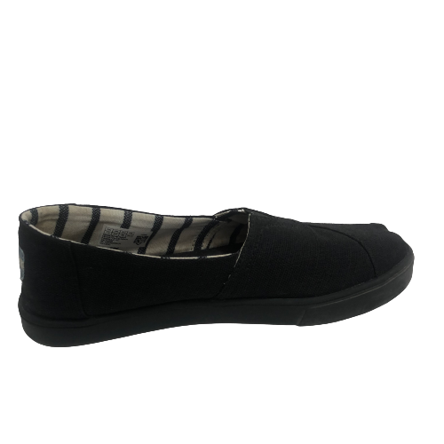 TOMS Black Heritage Canvas Cup Sole Shoes | Pre Loved |