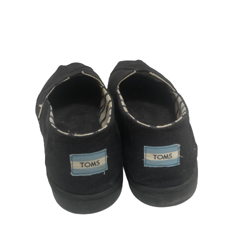 TOMS Black Heritage Canvas Cup Sole Shoes | Pre Loved |