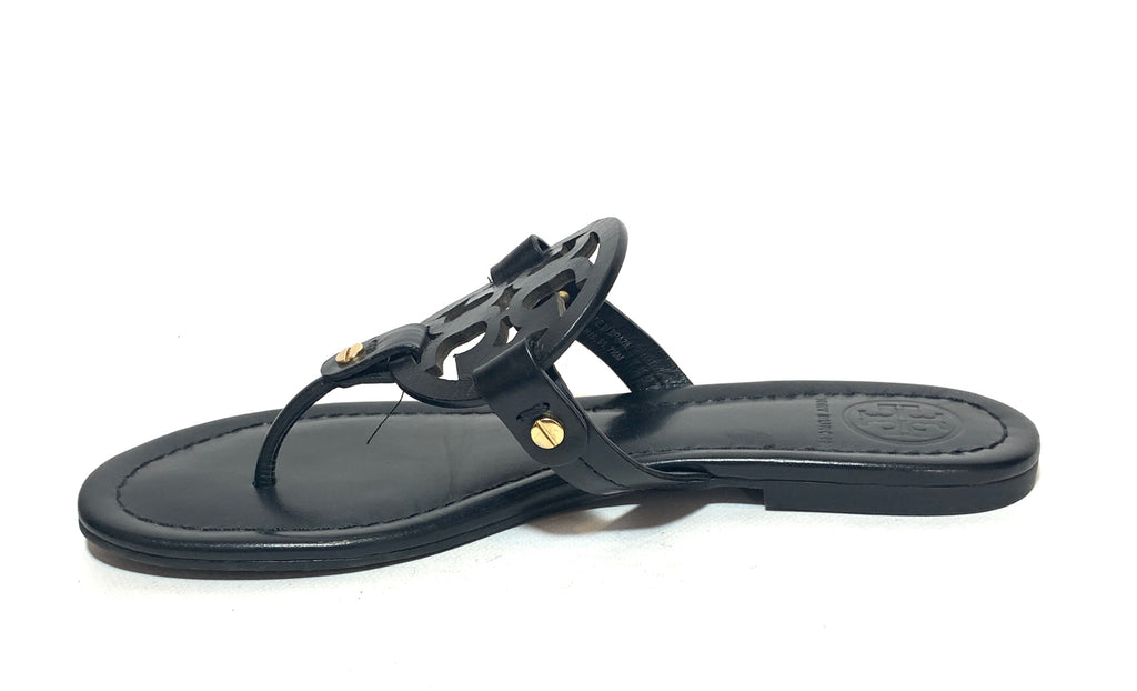 Tory Burch Black Leather ' Miller' Sandals | Gently Used | | Secret Stash