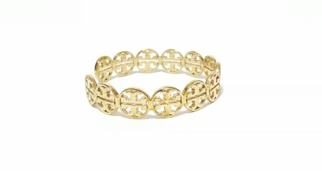 Tory Burch Gold Logo Cuff 