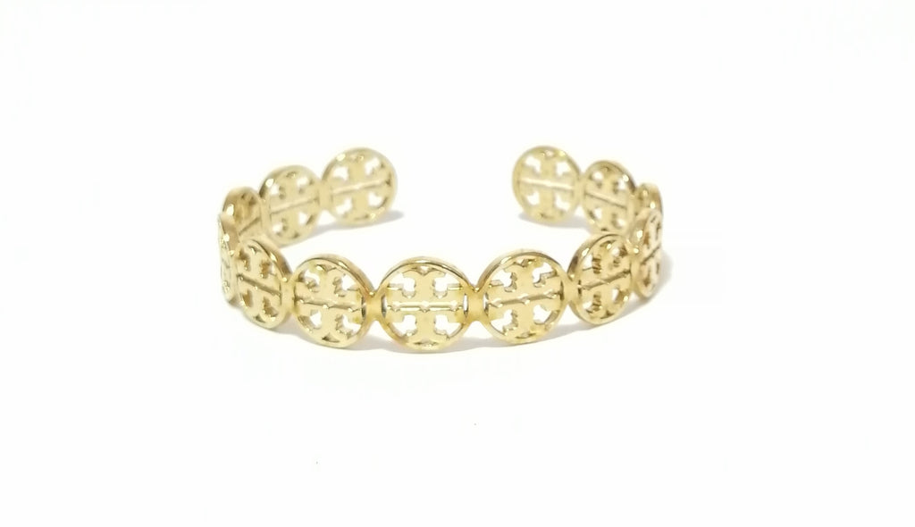 Tory Burch Gold Logo Cuff 