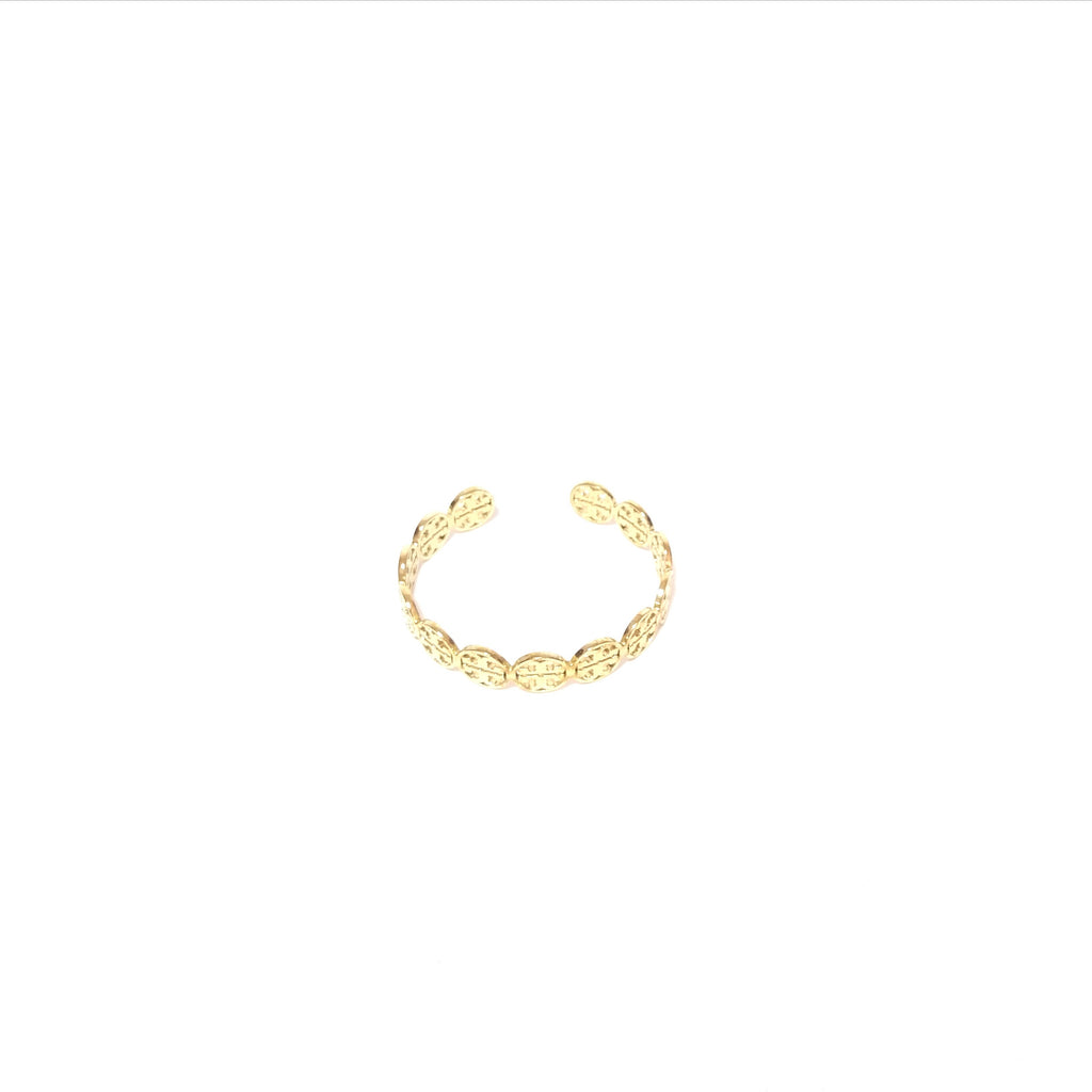 Tory Burch Gold Logo Cuff 