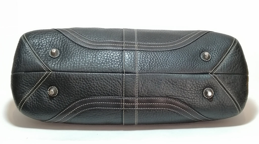 Coach Black Pebbled Leather Tote Bag | Gently Used | | Secret Stash