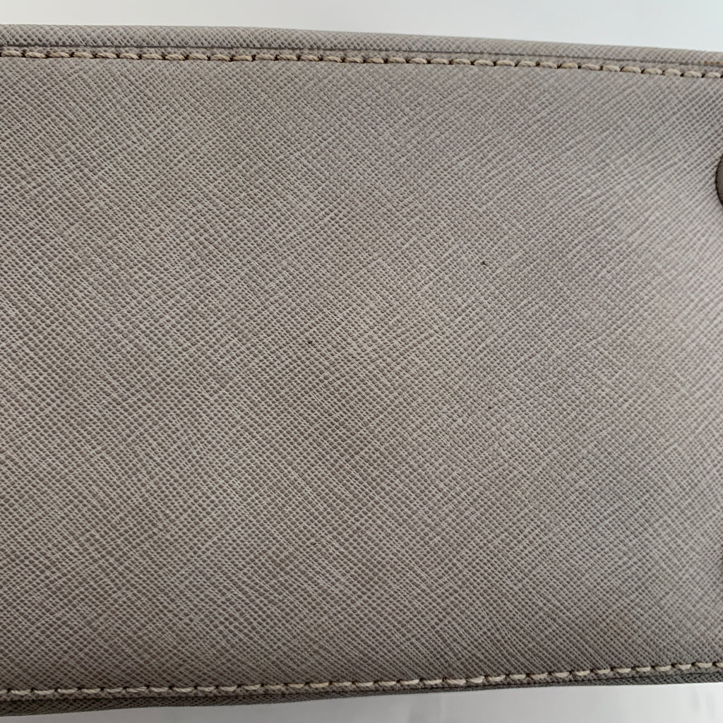 Michael Kors Light Grey Leather Zip Tote | Pre Loved |