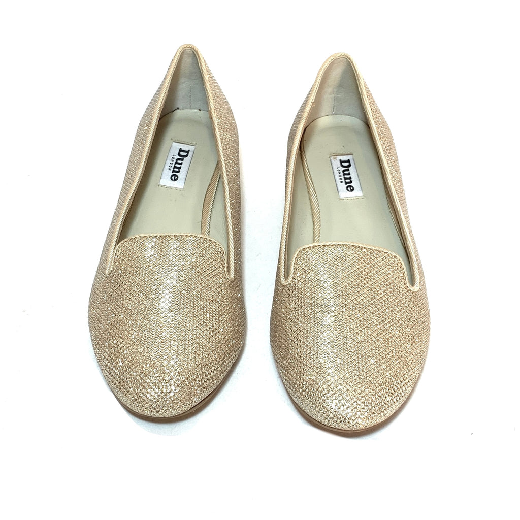 DUNE Gold Glitter Loafers | Gently Used | | Secret Stash