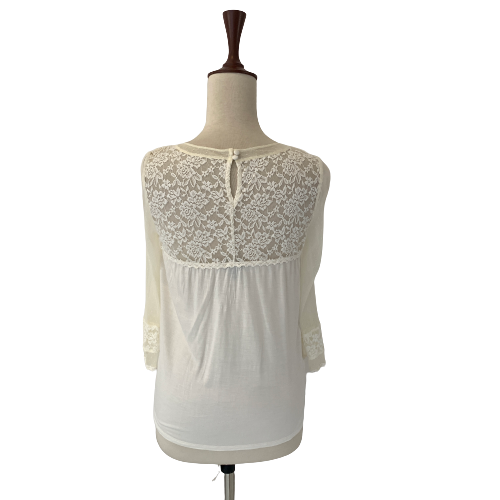 Express white lace top online