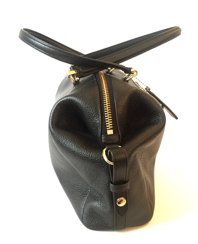 Coach Black Leather Tote Bag | Gently Used | | Secret Stash