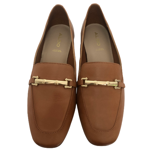 ALDO Light Brown 'Boska' Leather Loafers | Like New |