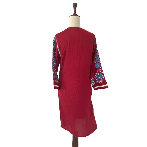 Sana Safinaz Red Embroidered Kameez | Brand New | | Secret Stash