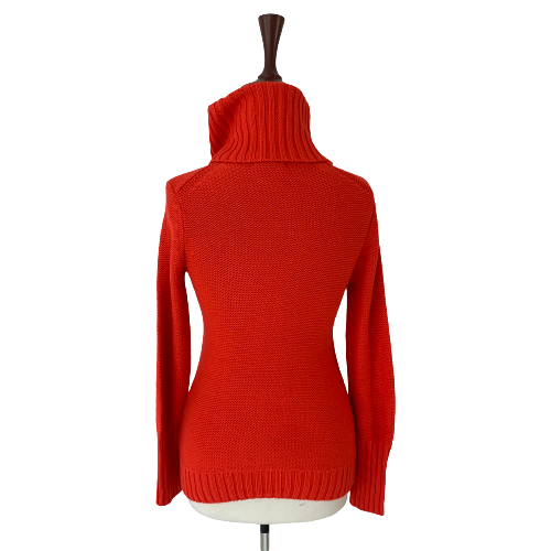 Gap Orange Cable Knit Turtleneck Sweater | Brand New |