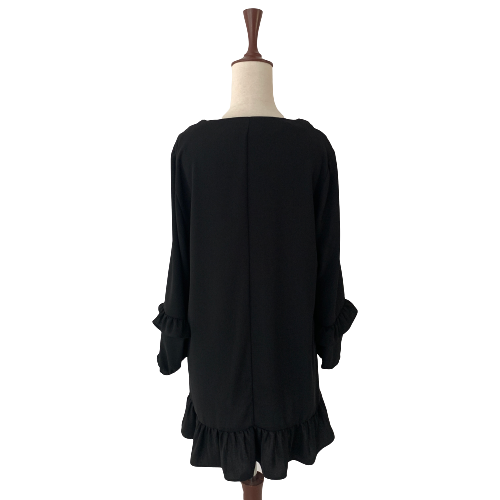 ZARA Black Frill Tunic | Gently Used |