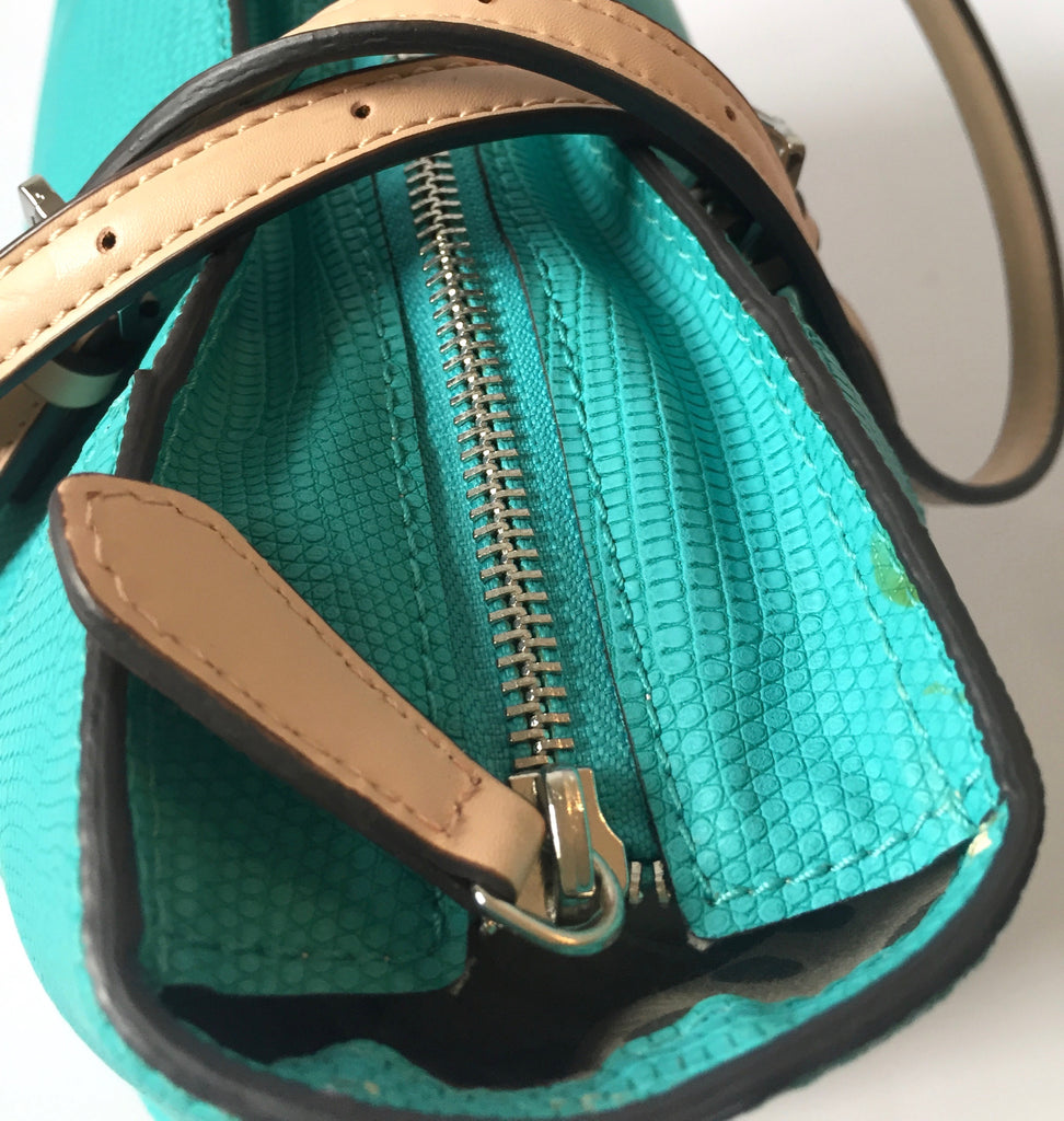 GUESS Turquoise Textured Leather Tote | Like New | | Secret Stash