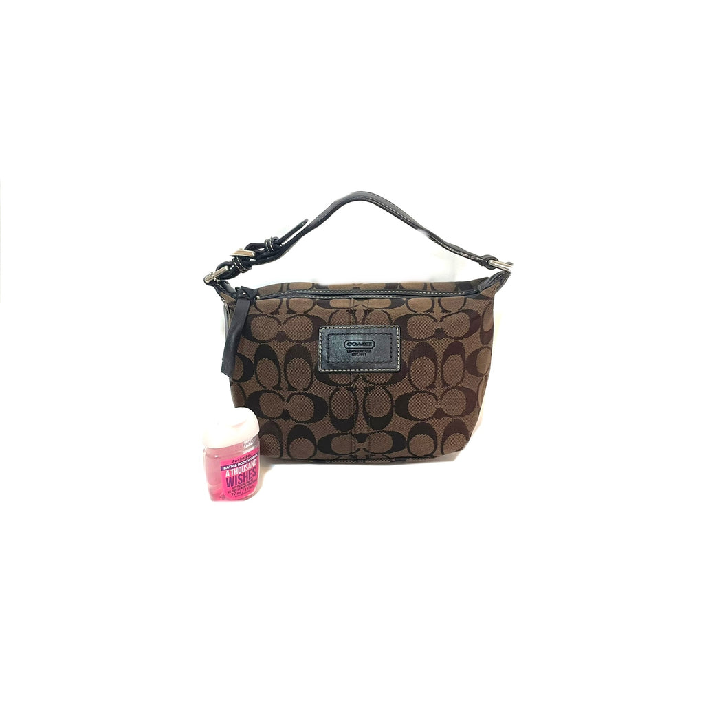 Coach Brown Monogram Canvas & Leather Mini Bag | Pre Loved |