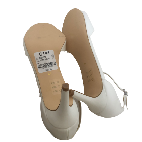 Le Chateau Ivory Heeled Sandals | Brand New |