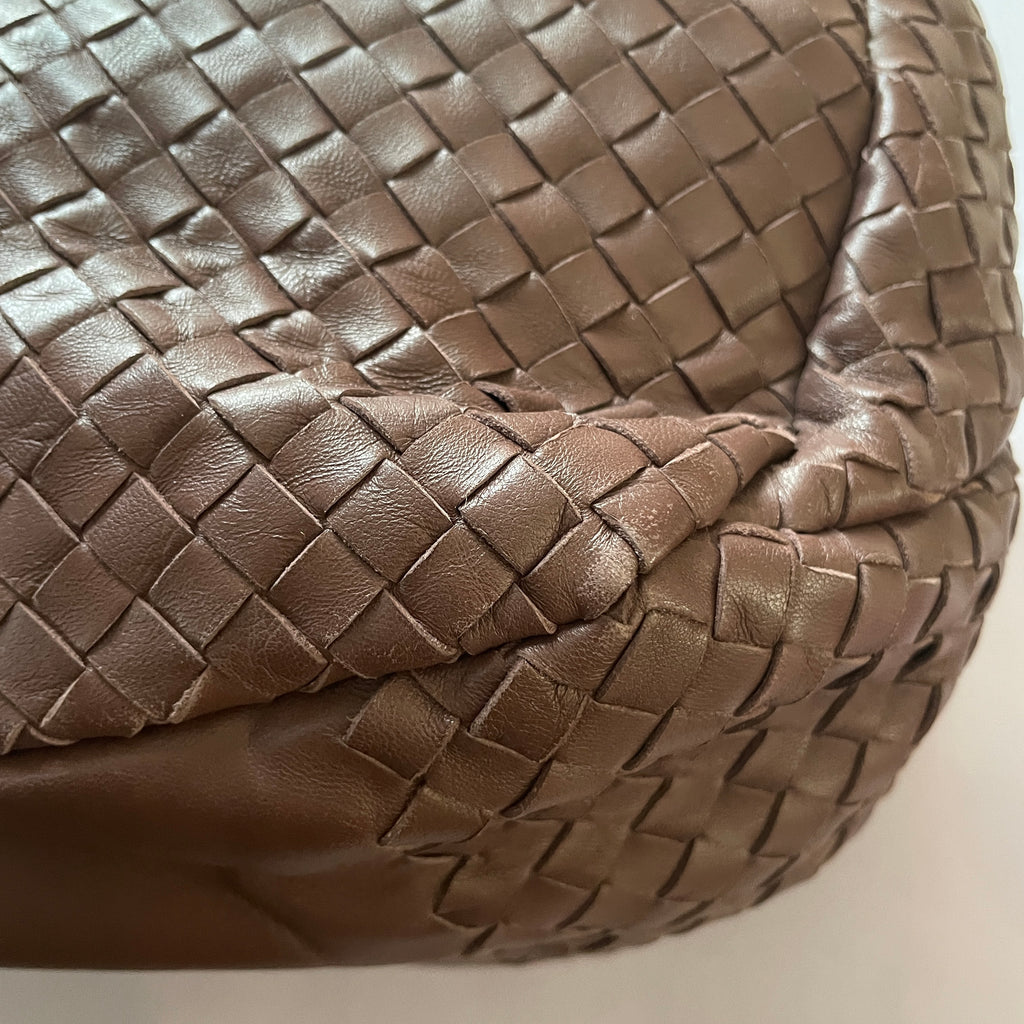 Bottega Veneta Brown Leather 'Campana' Hobo Shoulder Bag | Gently Used |